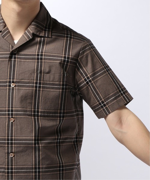 EDIFICE（エディフィス）の「マルチパターン チェック オープンカラー シャツ（シャツ/ブラウス・メンズ・ブラウン/ネイビー/チャコールグレー・LARGE/SMALL/MEDIUM/X-LARGE）」の13枚目の写真