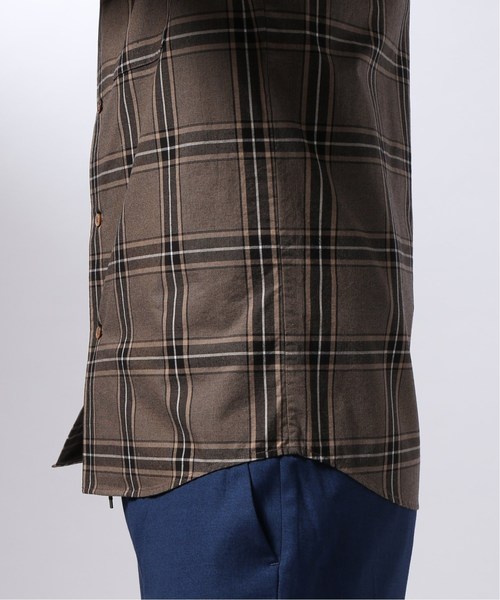EDIFICE（エディフィス）の「マルチパターン チェック オープンカラー シャツ（シャツ/ブラウス・メンズ・ブラウン/ネイビー/チャコールグレー・LARGE/SMALL/MEDIUM/X-LARGE）」の16枚目の写真