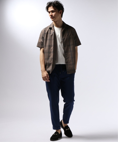 EDIFICE（エディフィス）の「マルチパターン チェック オープンカラー シャツ（シャツ/ブラウス・メンズ・ブラウン/ネイビー/チャコールグレー・LARGE/SMALL/MEDIUM/X-LARGE）」の18枚目の写真