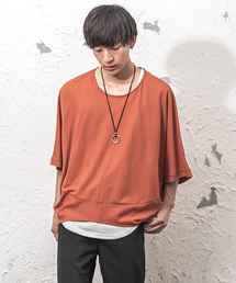 MinoriTY | 【2019春夏新作】ドルマンワードドレープTシャツ(Tシャツ/カットソー)