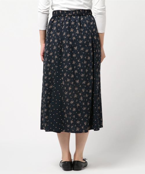 Petit Honfleur（プチオンフルール）の「パッチワークスカート（スカート・レディース・ネイビー/ブラウン/ブラック・L size/M size）」の4枚目の写真