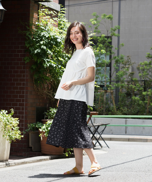 Petit Honfleur（プチオンフルール）の「パッチワークスカート（スカート・レディース・ネイビー/ブラウン/ブラック・L size/M size）」の15枚目の写真