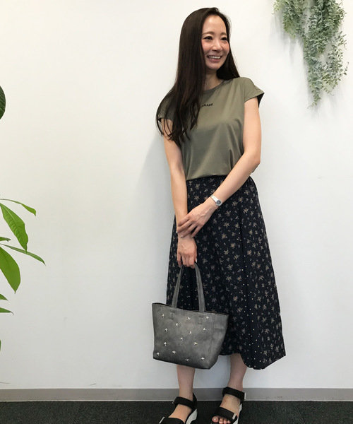 Petit Honfleur（プチオンフルール）の「パッチワークスカート（スカート・レディース・ネイビー/ブラウン/ブラック・L size/M size）」の17枚目の写真