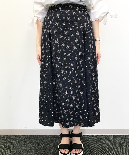 Petit Honfleur（プチオンフルール）の「パッチワークスカート（スカート・レディース・ネイビー/ブラウン/ブラック・L size/M size）」の19枚目の写真