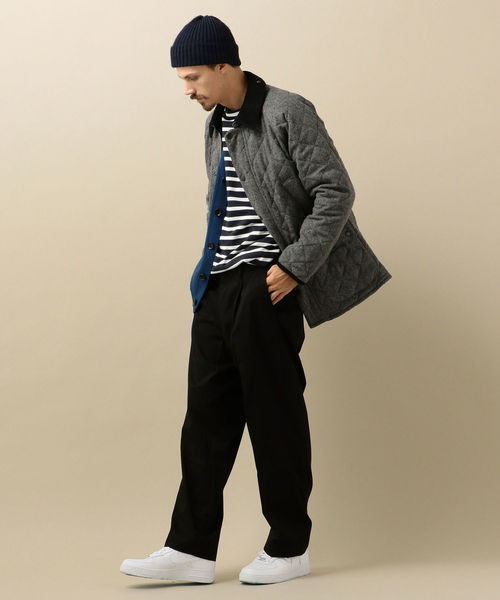 Barbour（バブアー）の「Barbour: 別注 キルティング/ウール ビデイル (パターン)（ブルゾン・メンズ・ブラウン/グレー/オリーブ・40/38/36/34）」の6枚目の写真