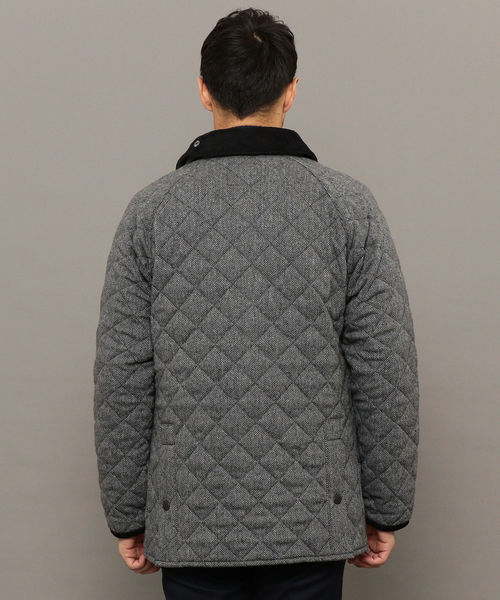Barbour（バブアー）の「Barbour: 別注 キルティング/ウール ビデイル (パターン)（ブルゾン・メンズ・ブラウン/グレー/オリーブ・40/38/36/34）」の15枚目の写真