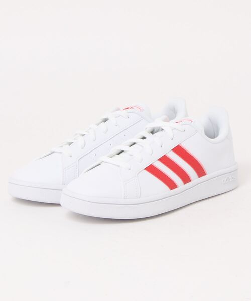 adidas(アディダス)の「【adidas】GRANDCOURT(スニーカー・レディース・ホワイト/ブラック/レッド・22.5cm/23cm/23.5cm/24cm/24.5cm/25cm/22cm)」の3枚目の写真
