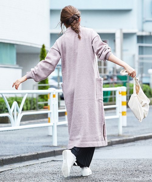 GeeRA(ジーラ)の「ボリュームスリーブスリットニットワンピ(ワンピース・レディース・ブラック/ピンク/グリーン・MEDIUM/LARGE/X-LARGE)」の6枚目の写真