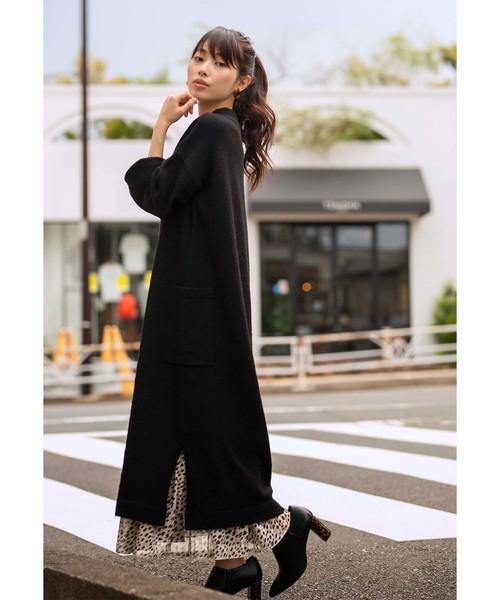 GeeRA(ジーラ)の「ボリュームスリーブスリットニットワンピ(ワンピース・レディース・ブラック/ピンク/グリーン・MEDIUM/LARGE/X-LARGE)」の20枚目の写真