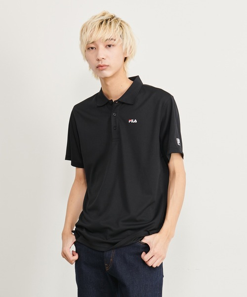 FILA（フィラ）の「【FILA/フィラ】WEB限定 別注 ワンポイント ロゴ刺繍 DRY 半袖ポロシャツ/抗菌防臭+吸汗速乾＋UVカット（ポロシャツ・メンズ・ブラック/ホワイト/シルバー/ネイビー/チャコール/ホワイト系その他2/ブラック系その他2/ブラック系その他/ホワイト系その他/ブルー系その他/グレー系1/ネイビー系1/ブラック系2/ホワイト系2/ブラック系1/ホワイト系1・M/L/LL/3L）」の7枚目の写真