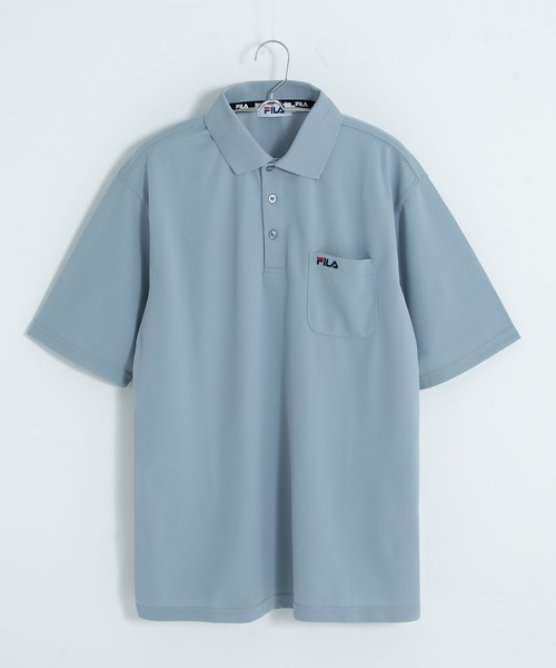 FILA（フィラ）の「【FILA/フィラ】WEB限定 別注 ワンポイント ロゴ刺繍 DRY 半袖ポロシャツ/抗菌防臭+吸汗速乾＋UVカット（ポロシャツ・メンズ・ブラック/ホワイト/シルバー/ネイビー/チャコール/ホワイト系その他2/ブラック系その他2/ブラック系その他/ホワイト系その他/ブルー系その他/グレー系1/ネイビー系1/ブラック系2/ホワイト系2/ブラック系1/ホワイト系1・M/L/LL/3L）」の16枚目の写真