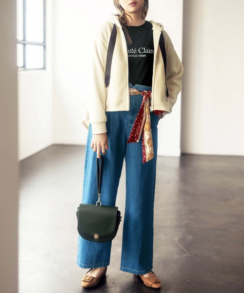 GeeRA(ジーラ)の「バックデザインパーカー(パーカー・レディース・ブラック/アイボリー・MEDIUM/X-LARGE/XX-LARGE/LARGE)」の9枚目の写真