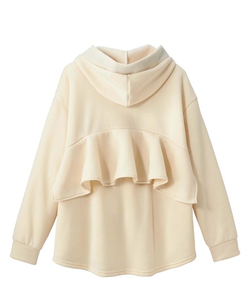 GeeRA(ジーラ)の「バックデザインパーカー(パーカー・レディース・ブラック/アイボリー・MEDIUM/X-LARGE/XX-LARGE/LARGE)」の5枚目の写真