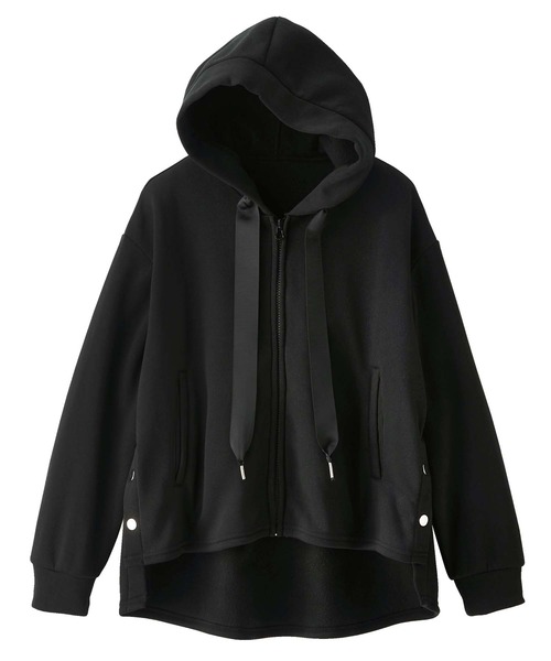 GeeRA(ジーラ)の「バックデザインパーカー(パーカー・レディース・ブラック/アイボリー・MEDIUM/X-LARGE/XX-LARGE/LARGE)」の7枚目の写真