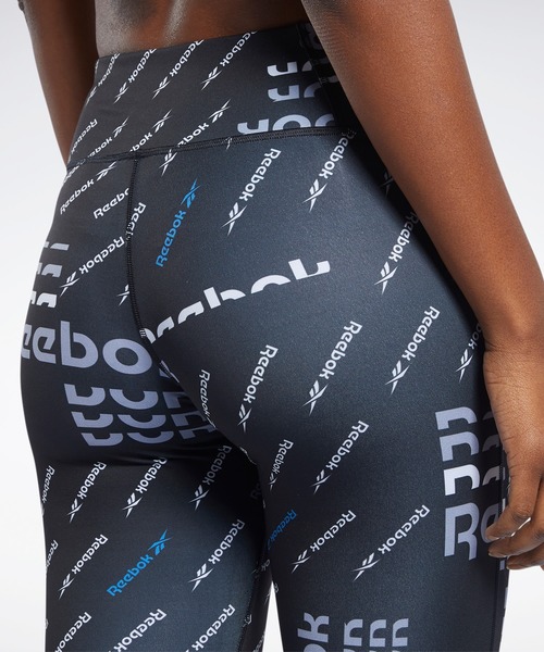 Reebok(リーボック)の「ワークアウト レディ オールオーバー プリント タイツ / Workout Ready Allover Print Tights(レギンス/スパッツ・レディース・ブラック/レッド・SMALL/MEDIUM/LARGE/X-LARGE/XX-SMALL)」の6枚目の写真