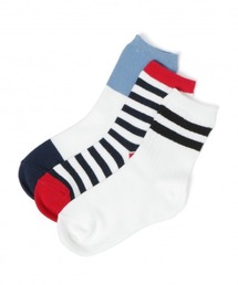 【キッズ】ボーイズクルーソックス3P/863006
