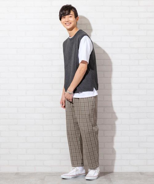 coen（コーエン）の「リネンミックスクルーネックベスト（ベスト・メンズ・ブラック/ベージュ・LARGE/SMALL/MEDIUM）」の10枚目の写真