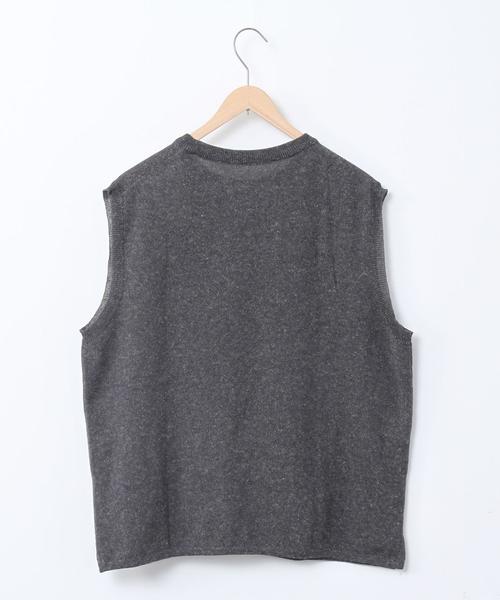 coen（コーエン）の「リネンミックスクルーネックベスト（ベスト・メンズ・ブラック/ベージュ・LARGE/SMALL/MEDIUM）」の14枚目の写真