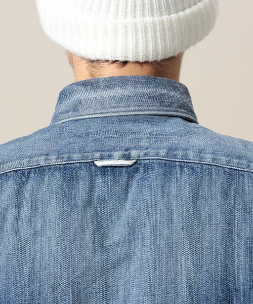 BEAUTY&YOUTH UNITED ARROWS（ビューティーアンドユースユナイテッドアローズ）の「＜SHUTTLE NOTES＞ INDIGO WASH SHT/シャツ ◆（シャツ/ブラウス・メンズ・ダークグレー/ライトブルー・SMALL/MEDIUM/LARGE）」の5枚目の写真
