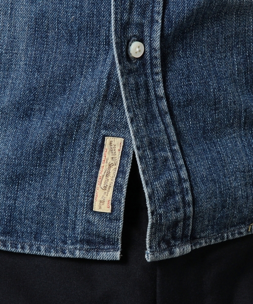 BEAUTY&YOUTH UNITED ARROWS（ビューティーアンドユースユナイテッドアローズ）の「＜SHUTTLE NOTES＞ INDIGO WASH SHT/シャツ ◆（シャツ/ブラウス・メンズ・ダークグレー/ライトブルー・SMALL/MEDIUM/LARGE）」の9枚目の写真