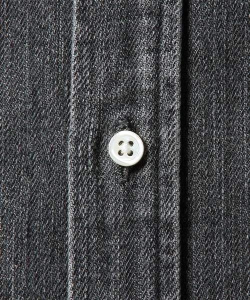 BEAUTY&YOUTH UNITED ARROWS（ビューティーアンドユースユナイテッドアローズ）の「＜SHUTTLE NOTES＞ INDIGO WASH SHT/シャツ ◆（シャツ/ブラウス・メンズ・ダークグレー/ライトブルー・SMALL/MEDIUM/LARGE）」の3枚目の写真