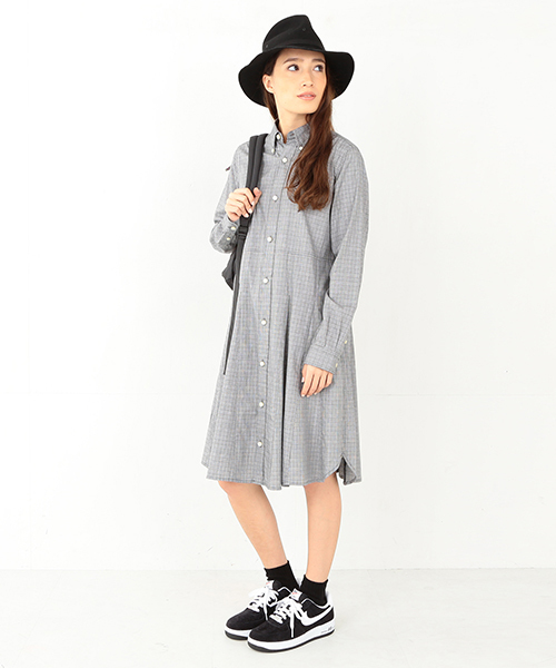 BEAMS BOY（ビームスボーイ）の「BEAMS BOY / チドリ&グレン アンブレラ ワンピース（シャツワンピース・レディース・その他1/その他2・ONE SIZE）」の22枚目の写真