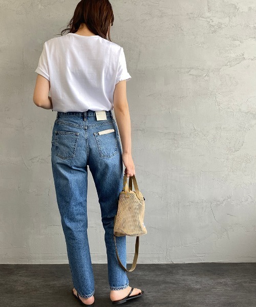 LACOSTE（ラコステ）の「[LACOSTE/ラコステ] ベーシッククルーネックポケットTシャツ（Tシャツ/カットソー・レディース・ネイビー/グレー/ホワイト/ブラック・4/3/5/2）」の13枚目の写真