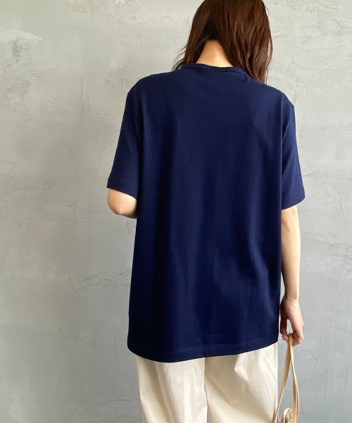 LACOSTE/ラコステ] ベーシッククルーネックポケットTシャツ（T