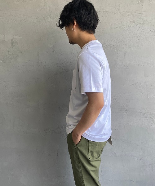 LACOSTE（ラコステ）の「[LACOSTE/ラコステ] ベーシッククルーネックポケットTシャツ（Tシャツ/カットソー・レディース・ネイビー/グレー/ホワイト/ブラック・4/3/5/2）」の22枚目の写真