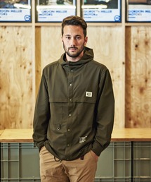 COWDEN × JACK & MARIE ANTI-INSECT FISHERMAN SHIRTS HOODIE (カウデン ジャックアンドマリー アンチインセクト フィッシャーマンシャツフーディー)(2colors)(シャツ ダークオリーブ ブラック)