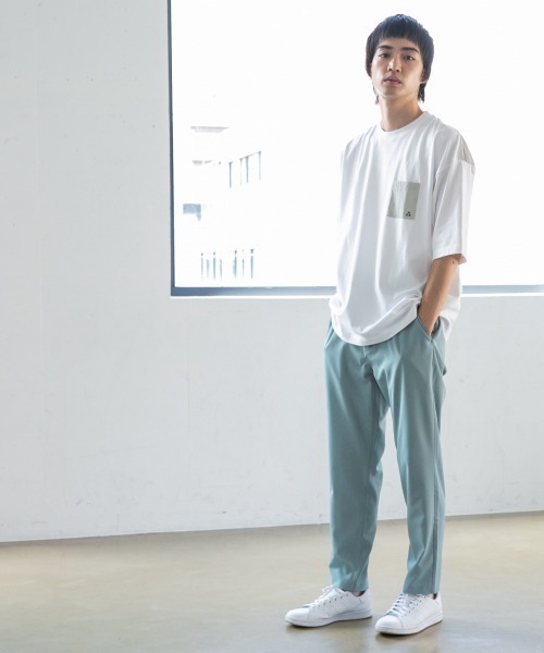 LOWRYS FARM（ローリーズファーム）の「ＧＥＲＲＹキリカエＳ／Ｓ　889670（Tシャツ/カットソー・メンズ・ネイビー/オフホワイト/グリーン・MEDIUM/LARGE）」の7枚目の写真