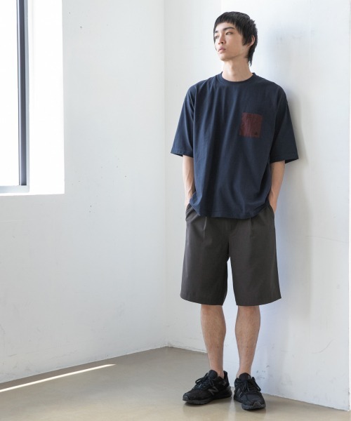 LOWRYS FARM（ローリーズファーム）の「ＧＥＲＲＹキリカエＳ／Ｓ　889670（Tシャツ/カットソー・メンズ・ネイビー/オフホワイト/グリーン・MEDIUM/LARGE）」の9枚目の写真