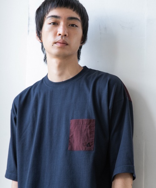 LOWRYS FARM（ローリーズファーム）の「ＧＥＲＲＹキリカエＳ／Ｓ　889670（Tシャツ/カットソー・メンズ・ネイビー/オフホワイト/グリーン・MEDIUM/LARGE）」の14枚目の写真