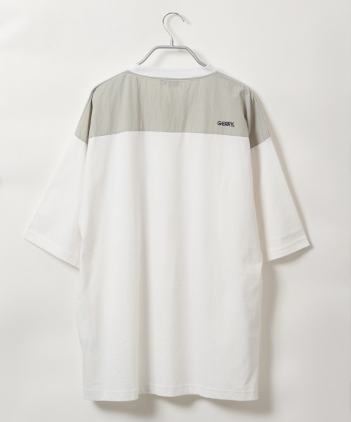 LOWRYS FARM（ローリーズファーム）の「ＧＥＲＲＹキリカエＳ／Ｓ　889670（Tシャツ/カットソー・メンズ・ネイビー/オフホワイト/グリーン・MEDIUM/LARGE）」の19枚目の写真