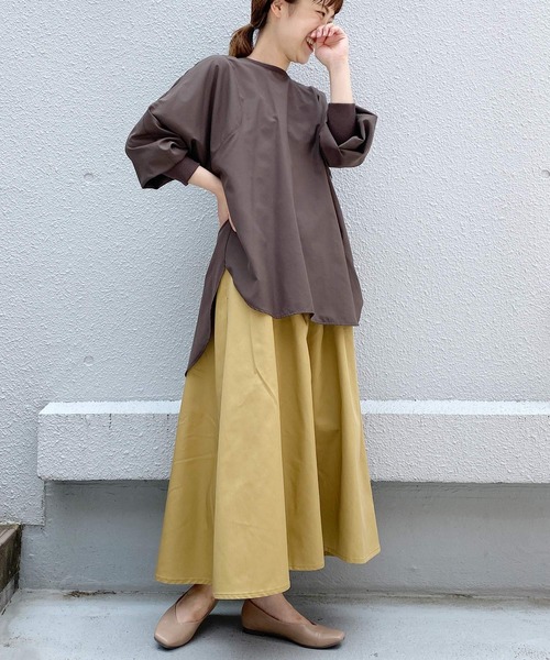 audrey and john wad(オードリーアンドジョンワッド)の「【日本製】ライトタンブラーロンT(Tシャツ/カットソー・レディース・ダークブラウン/ブラック・M)」の13枚目の写真