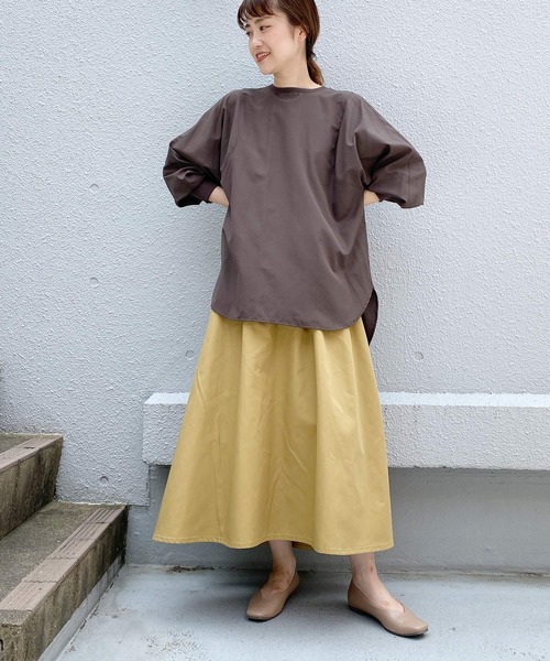 audrey and john wad(オードリーアンドジョンワッド)の「【日本製】ライトタンブラーロンT(Tシャツ/カットソー・レディース・ダークブラウン/ブラック・M)」の11枚目の写真