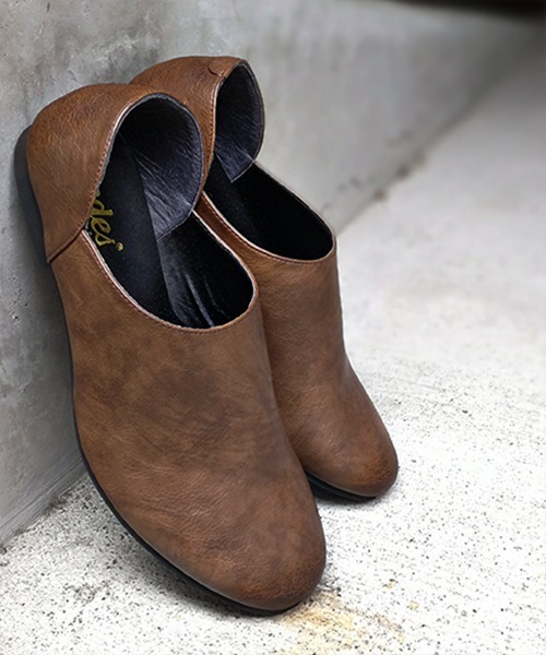 Dedes（デデス）の「Dedes / アンティークスリッポンバブーシュ(5228)（スリッポン・メンズ・ホワイト/ブラック/ダークブラウン/ベージュ/ネイビー/ブラウン/カーキ/キャメル/ワイン・44/41/42/43/40）」の4枚目の写真