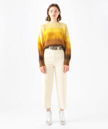美品 ISABEL MARANT ETOILE イザベルマランエトワール クルーネック ヘアリー ミックスニット プルオーバー セーター 34 オレンジ レディース 古着 中古 ニット レディース｜ISABEL MARANT（イザベル マラン）公式