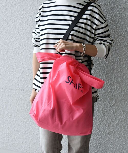 SHIPS（シップス）の「NEWパッカブルエコバッグ◇（エコバッグ/サブバッグ・レディース・ホワイト/ブラック/ネイビー/ブラウン/ラベンダー/ピンク系その他/オリーブ・ONE SIZE）」の7枚目の写真