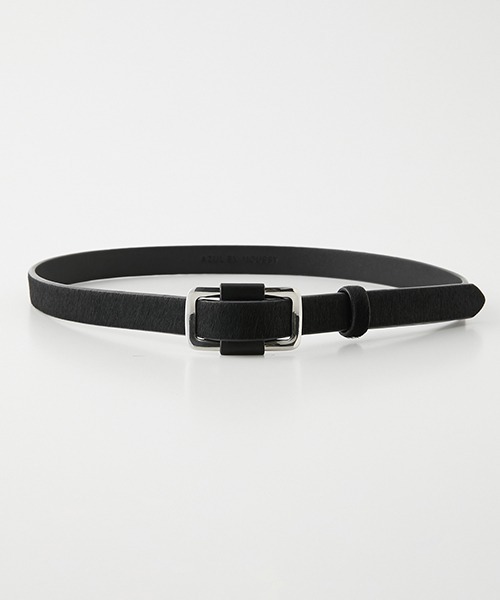 AZUL by moussy（アズールバイマウジー）の「SIMPLE FLEXIBLE BELT/シンプルフレキシブルベルト（ベルト・レディース・ブラック/ブラウン系その他・FREE）」の2枚目の写真