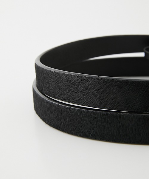 AZUL by moussy（アズールバイマウジー）の「SIMPLE FLEXIBLE BELT/シンプルフレキシブルベルト（ベルト・レディース・ブラック/ブラウン系その他・FREE）」の9枚目の写真