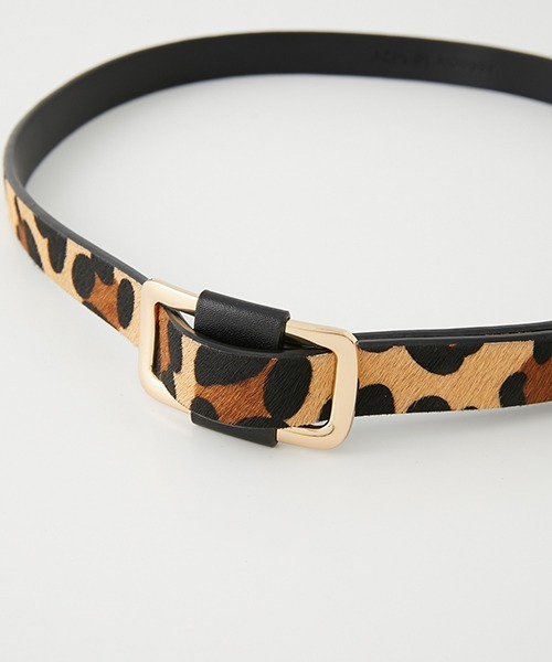 AZUL by moussy（アズールバイマウジー）の「SIMPLE FLEXIBLE BELT/シンプルフレキシブルベルト（ベルト・レディース・ブラック/ブラウン系その他・FREE）」の5枚目の写真