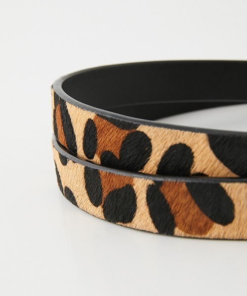 AZUL by moussy（アズールバイマウジー）の「SIMPLE FLEXIBLE BELT/シンプルフレキシブルベルト（ベルト・レディース・ブラック/ブラウン系その他・FREE）」の4枚目の写真