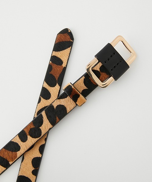 AZUL by moussy（アズールバイマウジー）の「SIMPLE FLEXIBLE BELT/シンプルフレキシブルベルト（ベルト・レディース・ブラック/ブラウン系その他・FREE）」の3枚目の写真