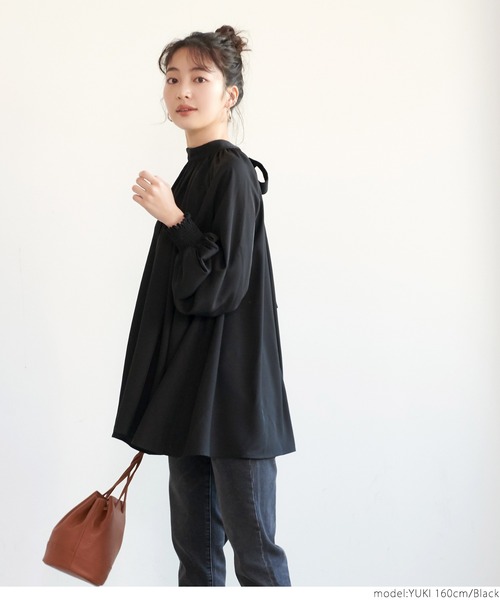 coca(coca)(コカ)の「2wayボウタイブラウス(シャツ/ブラウス・レディース・ブラック/アイボリー・ONE SIZE)」の19枚目の写真