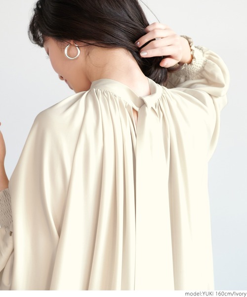 coca(coca)(コカ)の「2wayボウタイブラウス(シャツ/ブラウス・レディース・ブラック/アイボリー・ONE SIZE)」の16枚目の写真