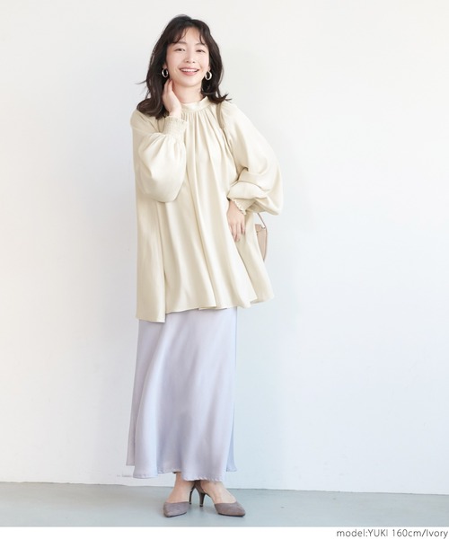 coca(coca)(コカ)の「2wayボウタイブラウス(シャツ/ブラウス・レディース・ブラック/アイボリー・ONE SIZE)」の3枚目の写真