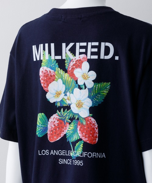 MILKFED.（ミルクフェド）の「SS TEE STRAWBERRY（Tシャツ/カットソー・レディース・ホワイト/ブラック/ネイビー・ONE SIZE）」の13枚目の写真