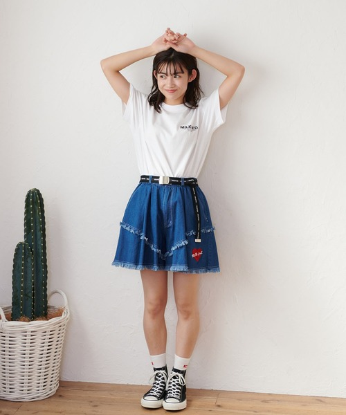 MILKFED.（ミルクフェド）の「SS TEE STRAWBERRY（Tシャツ/カットソー・レディース・ホワイト/ブラック/ネイビー・ONE SIZE）」の15枚目の写真