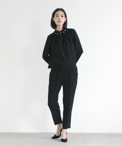 kaene カエン　シャツ ブラウス パールボタンブラウス セットアップ kaene（カエン）の「パールボタンブラウス【セットアップ対応